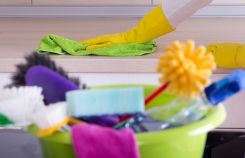 Professional office cleaning equipment in a local SE27 workplace