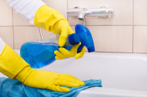 Cleaning process for upholstered seating in a South London property
